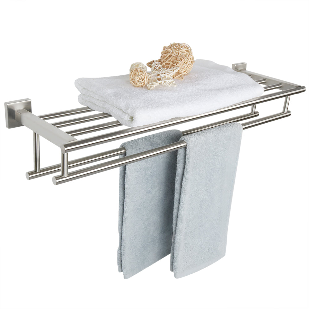 Stainless steel outlet towel storage