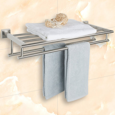 Alise Towel Rack for Bathroom and Lavatory,Wall Mount Tower Holder Towel  Hanger with Double Towel Bars,SUS 304 Stainless Steel Tower